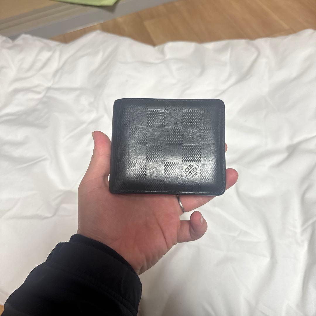 Louis Vuitton ダミエ ブラック 二つ折り財布