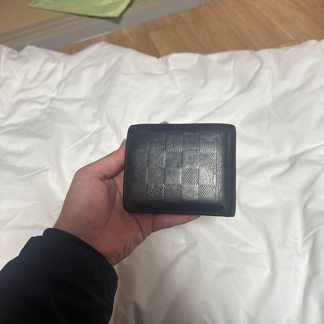 Louis Vuitton ダミエ ブラック 二つ折り財布