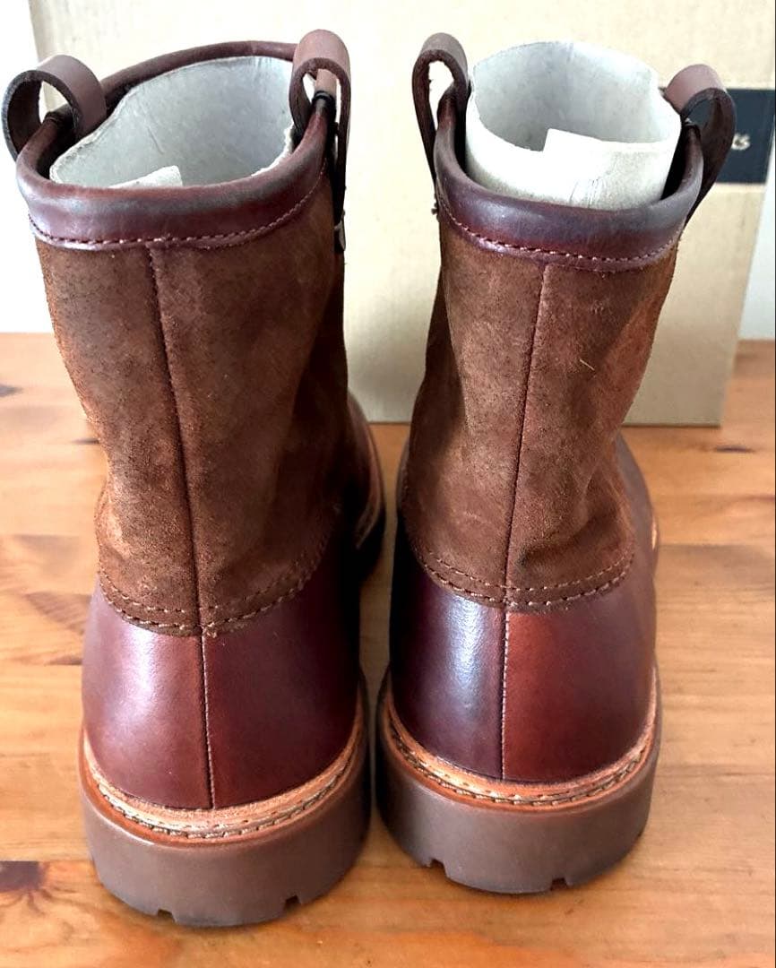 【極美品】クラークス Trace Top マホガニーレザー 本革 ブーツ26.5