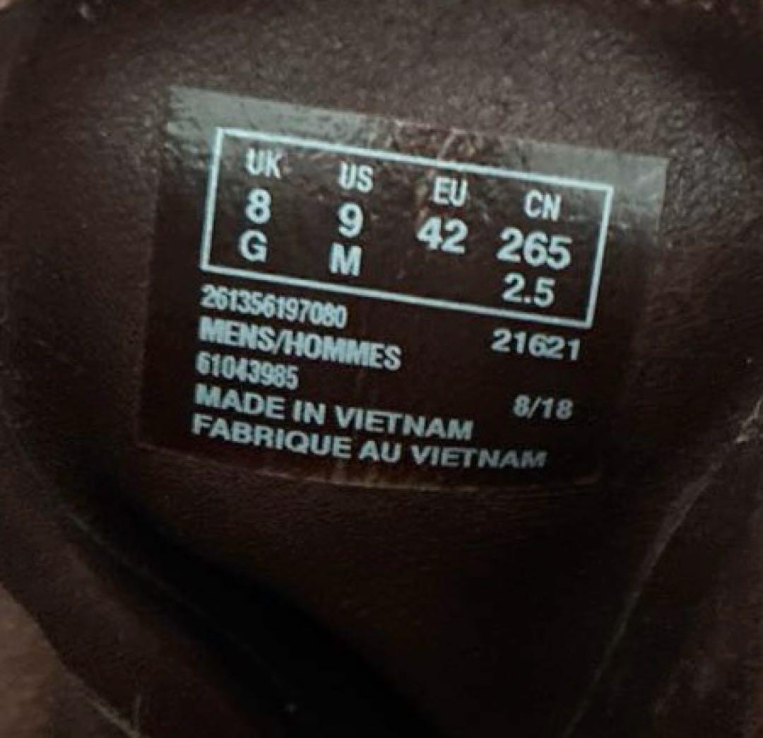 【極美品】クラークス Trace Top マホガニーレザー 本革 ブーツ26.5