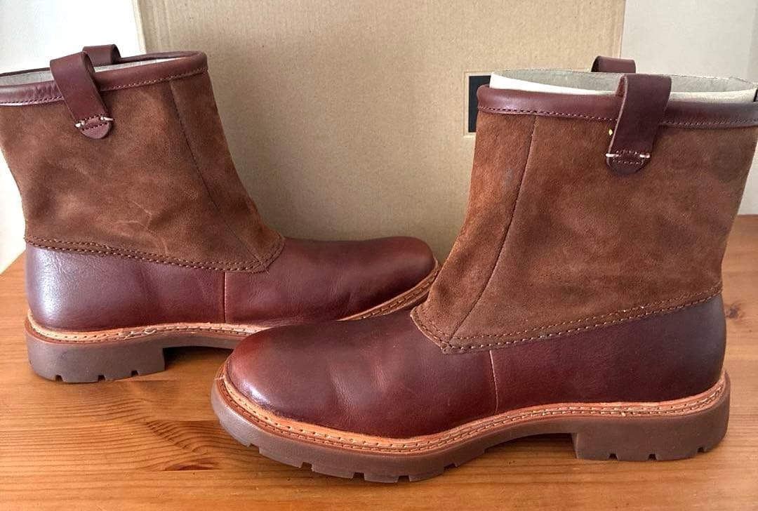 【極美品】クラークス Trace Top マホガニーレザー 本革 ブーツ26.5