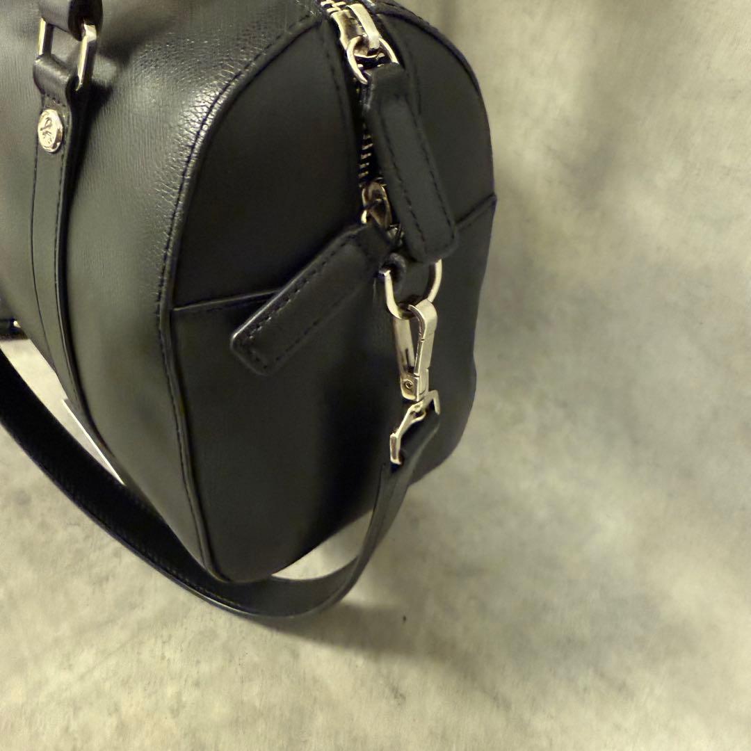 アニエスベー ショルダーバッグ 2way 斜め掛け　ミニボストン　レザー