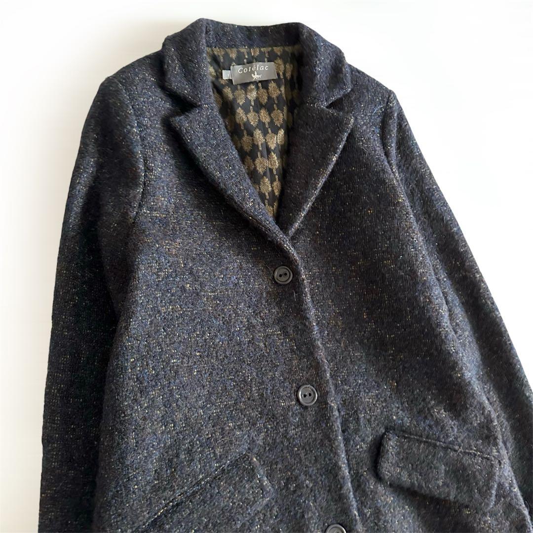 Cotelac コテラック チェスターコート モヘヤ アルパカ ウール