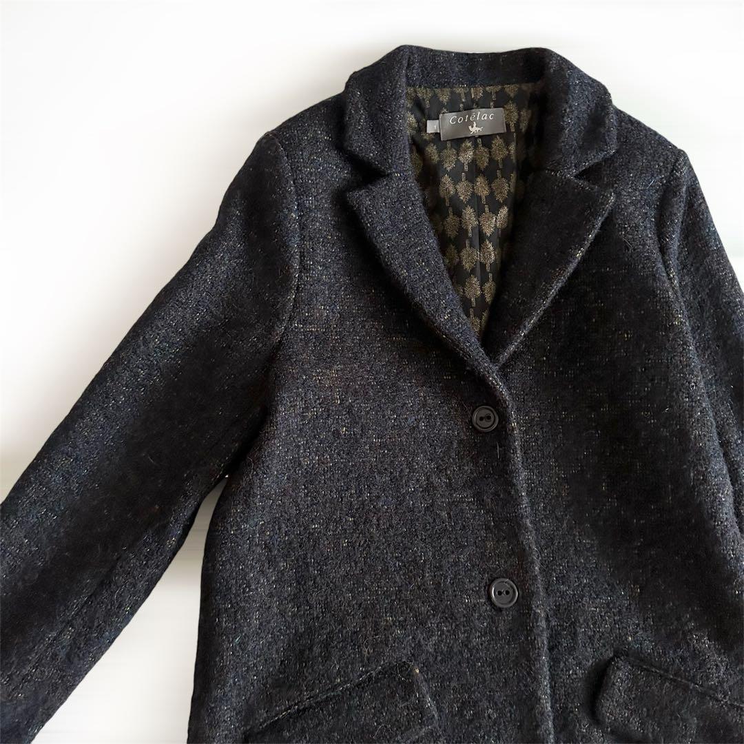 Cotelac コテラック チェスターコート モヘヤ アルパカ ウール