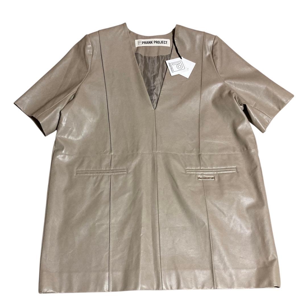 【にこchan】PRANK PROJECT フェイクレザー ミニワンピース