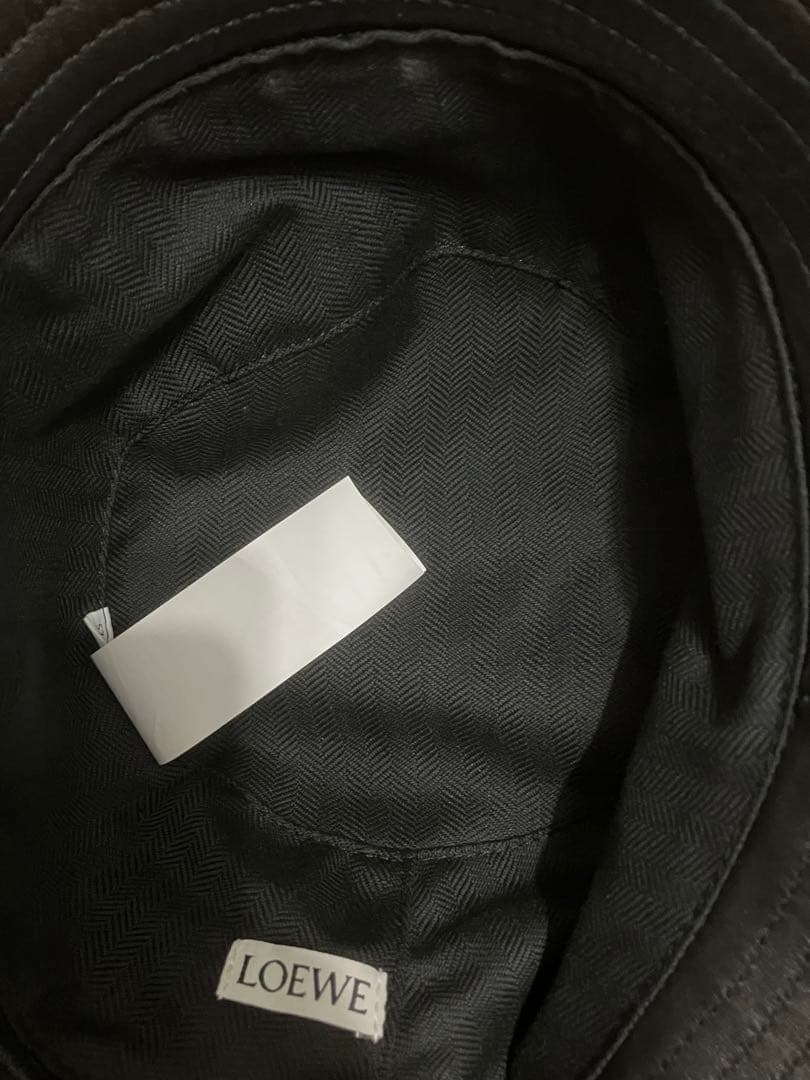 LOEWE ロエベ　レザー バケットハット 57