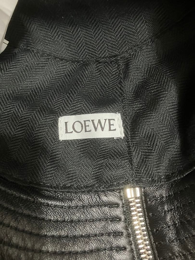 LOEWE ロエベ　レザー バケットハット 57