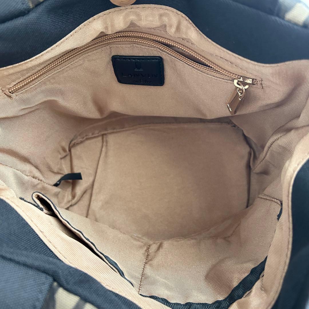 ろーとさん専用　ランバンオンブルー　シアーバックカーキ　トートバッグ