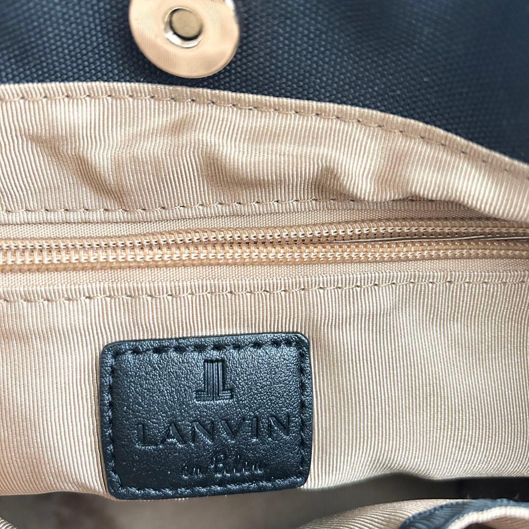 ろーとさん専用　ランバンオンブルー　シアーバックカーキ　トートバッグ