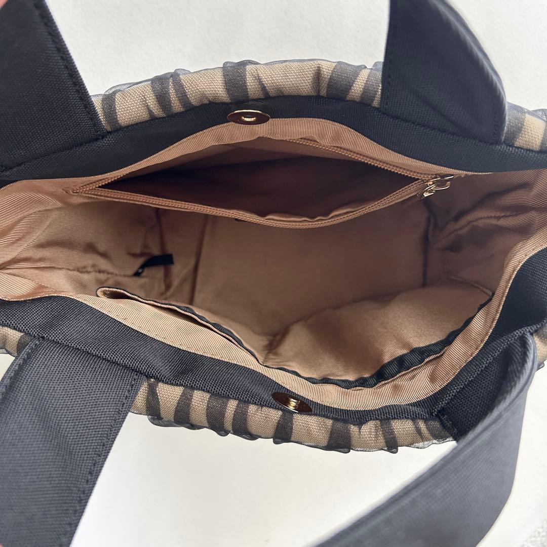 ろーとさん専用　ランバンオンブルー　シアーバックカーキ　トートバッグ