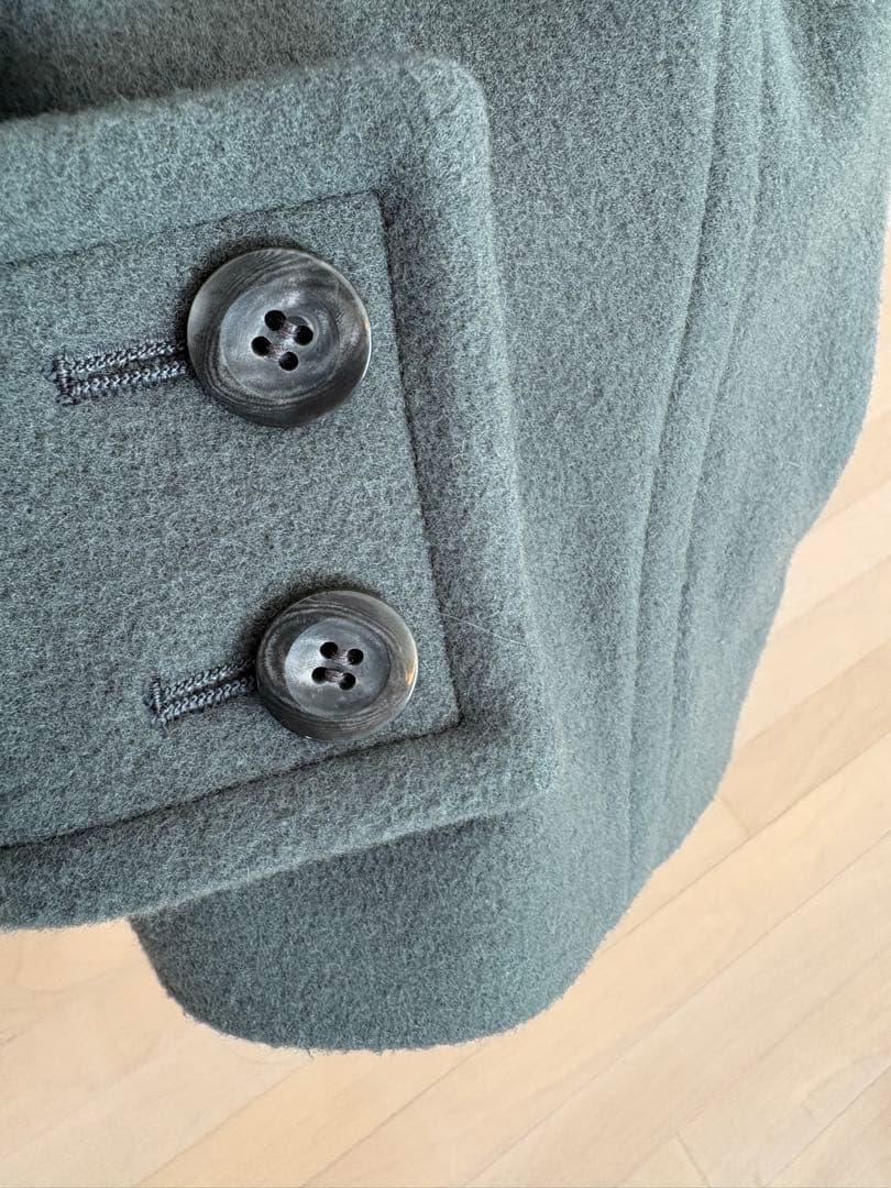 【美品】CULLNI グリーンオーバーサイズコート