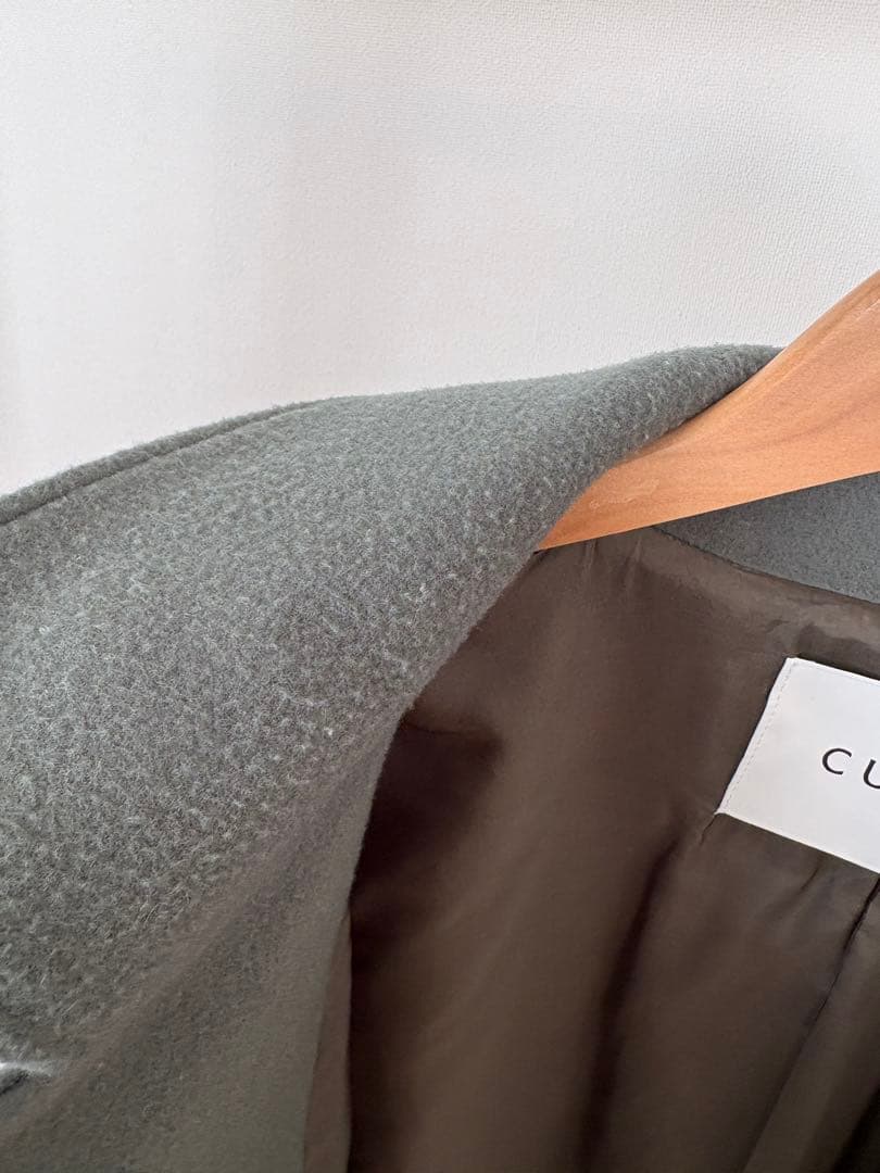 【美品】CULLNI グリーンオーバーサイズコート