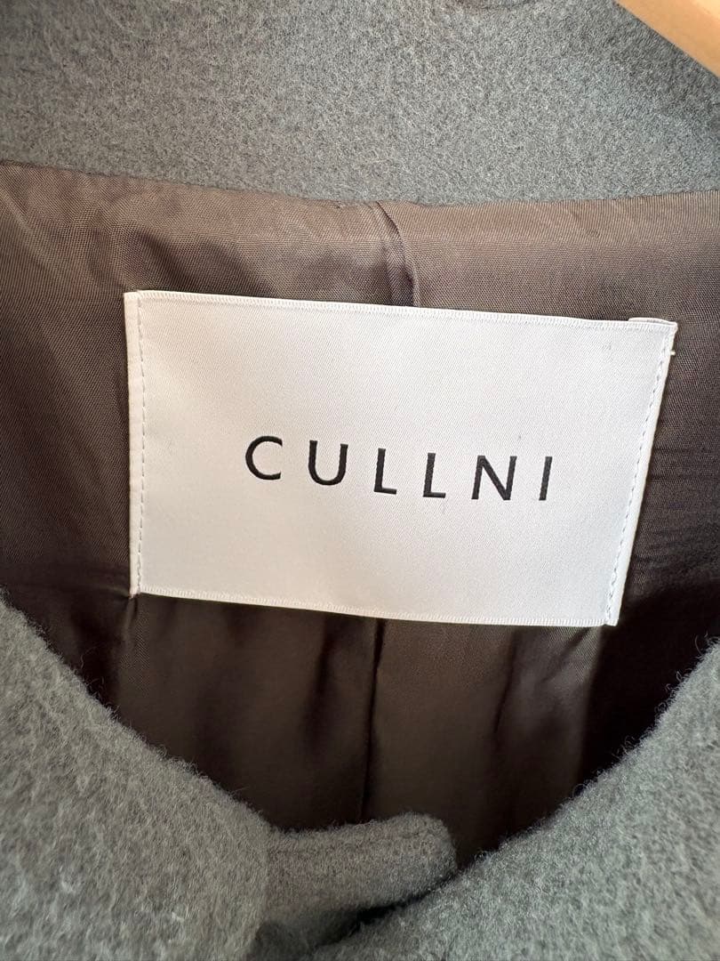 【美品】CULLNI グリーンオーバーサイズコート