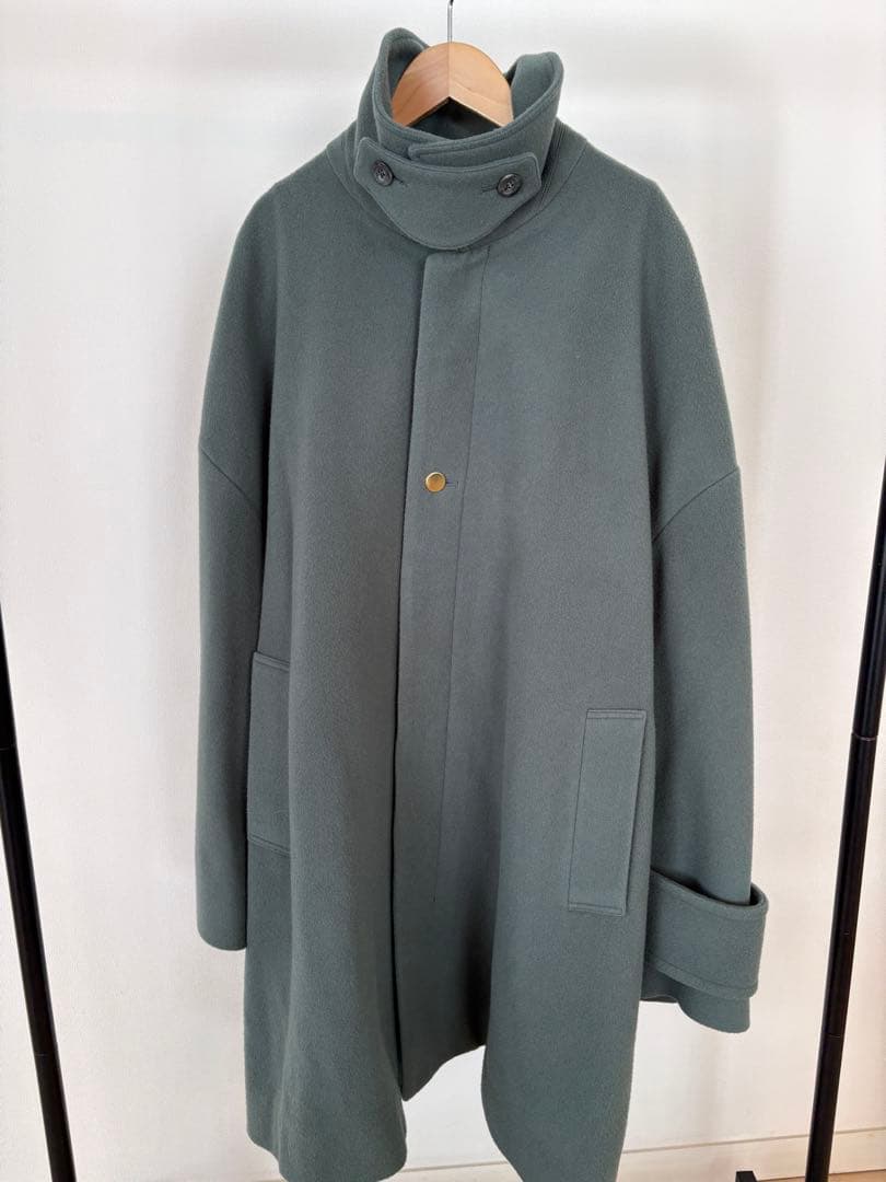 【美品】CULLNI グリーンオーバーサイズコート