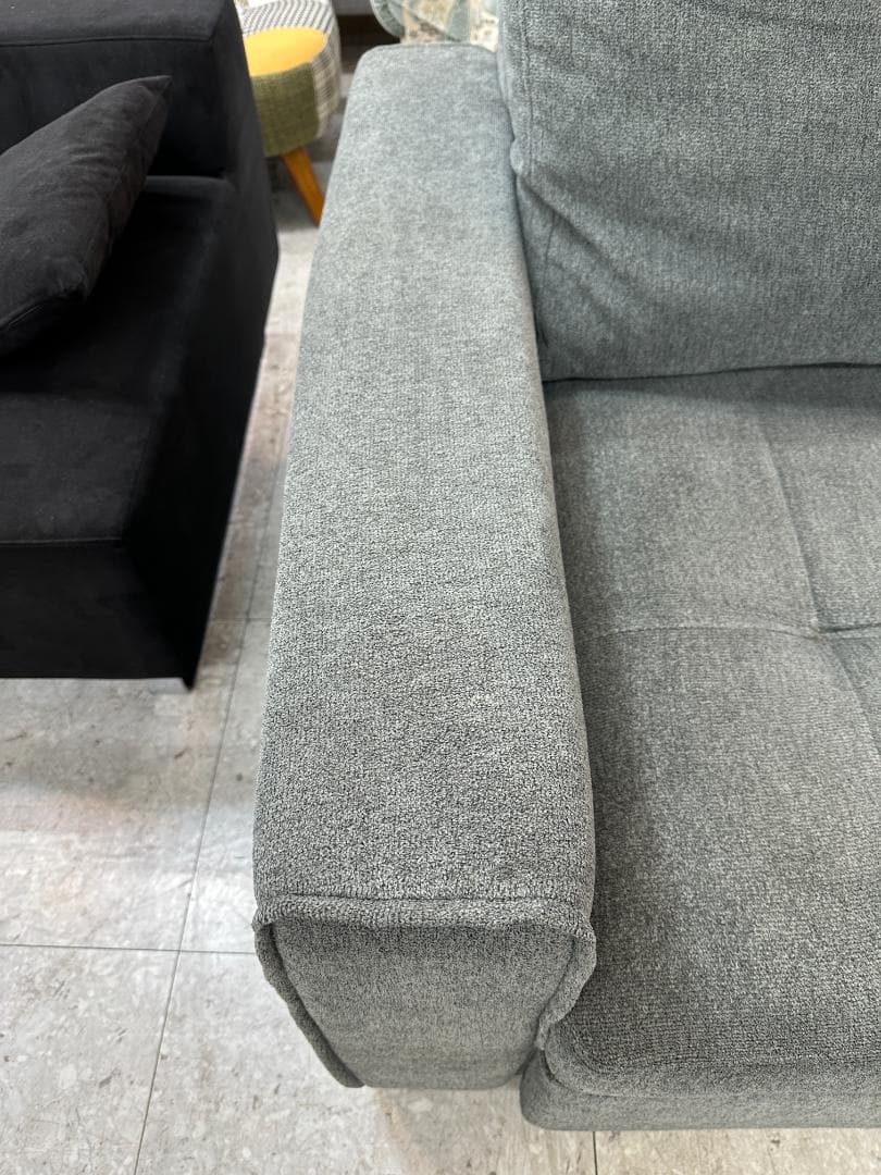 Shunovo　3人掛けソファーベッド　カウチ　収納付き　グレー