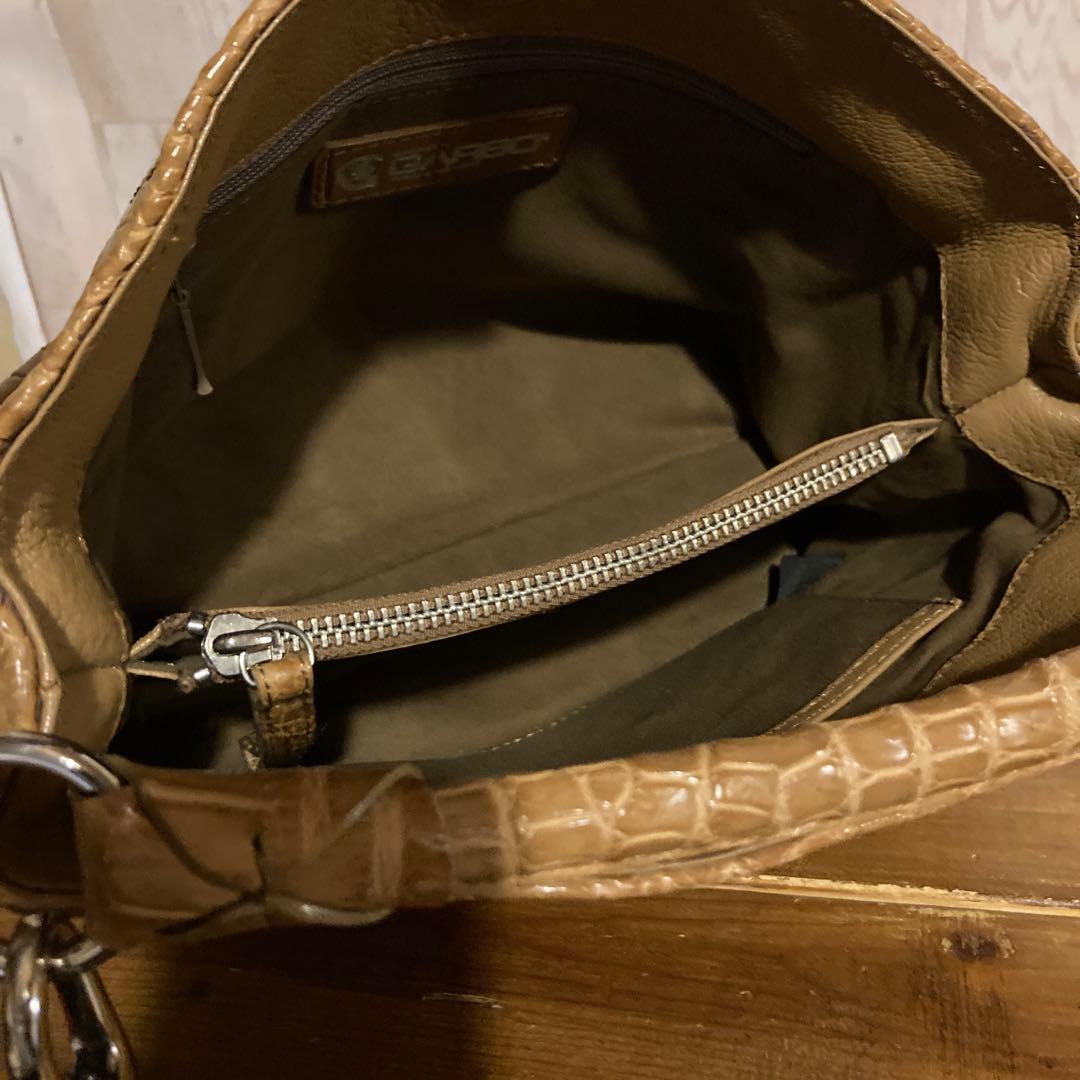 【希少】GARBO ガルボ　最高級　マテリアルクロコダイル　2WAY ショルダー