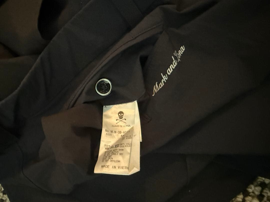 マークアンドロナ　パンツ　48 ゴルフウェア　ブラック