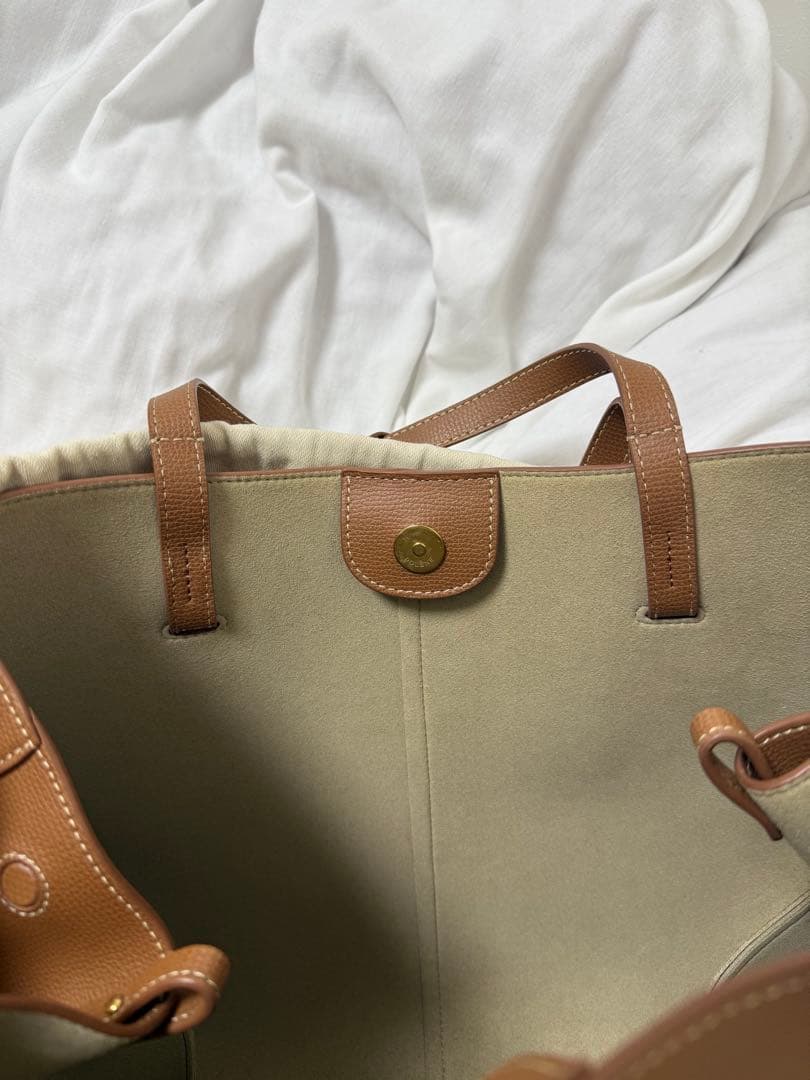 POLÈNE Cyme キャメル トートバッグ