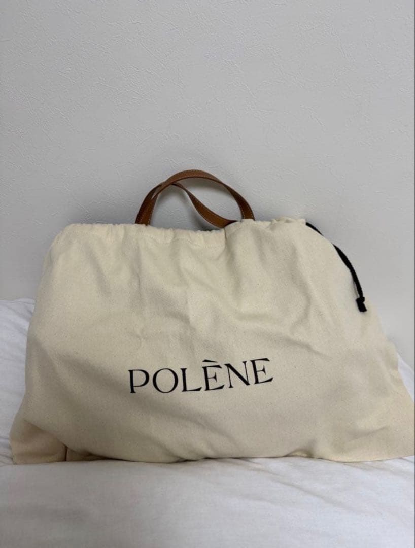 POLÈNE Cyme キャメル トートバッグ