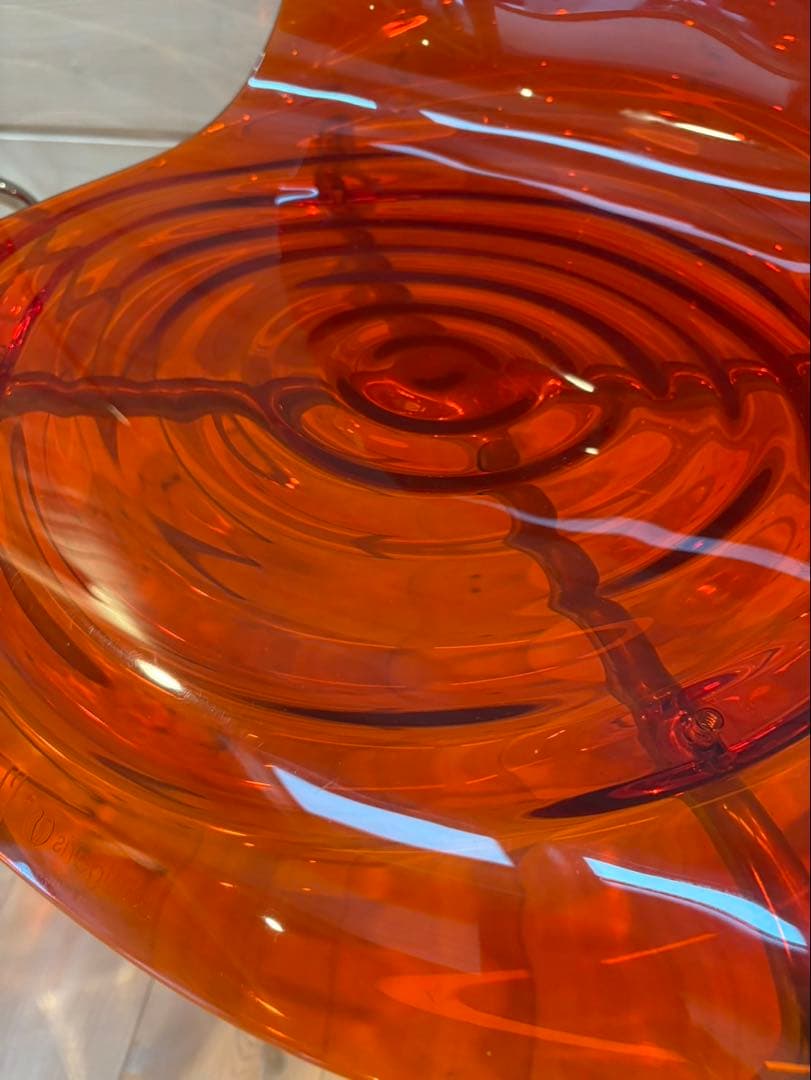 【廃盤レア】イタリア製　カリガリス L'EAU アクリルチェア 赤