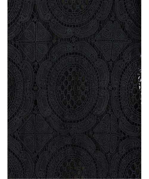 Ameri MEDI INDIAN BIG LACE DRESS ブラック　S