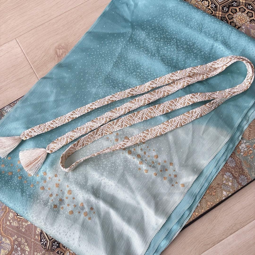 訪問着　フルセット　着物　正絹　トールサイズ　加賀友禅　高砂縮緬　しつけ付きG6