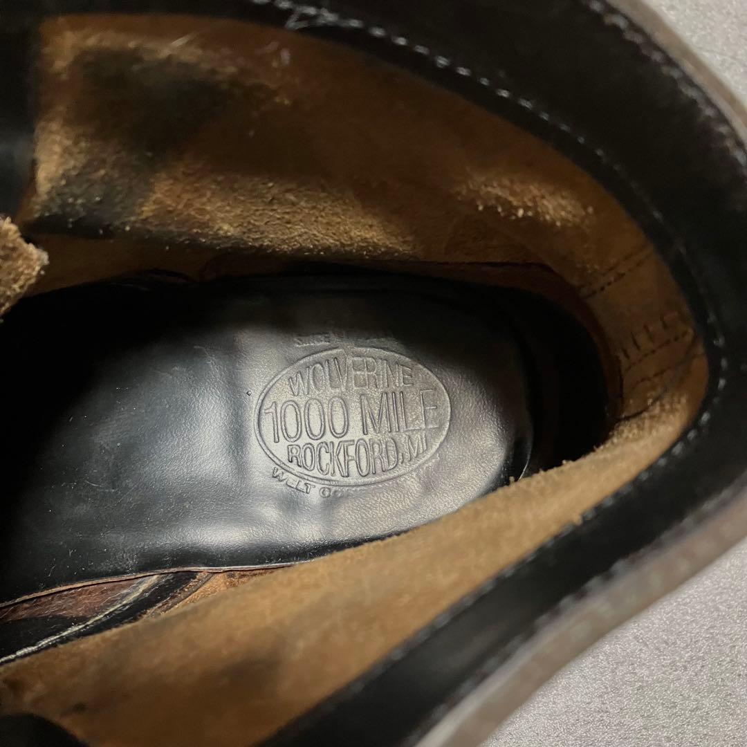 極美品　ウルヴァリン　1000マイルブーツ　ワークブーツ　ブラック　2211