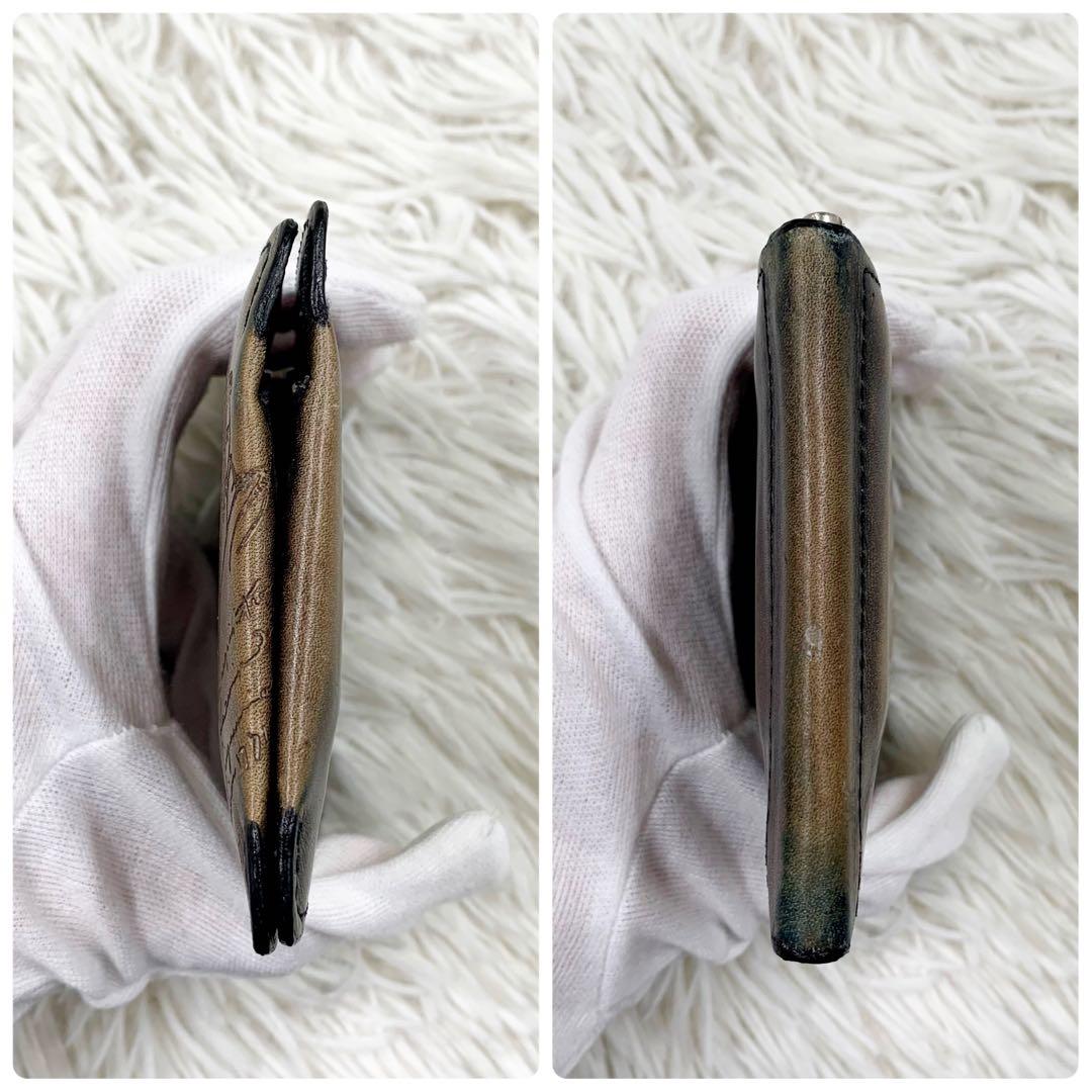 【✨美品✨】 ベルルッティ カリグラフィ マネークリップ エベネ