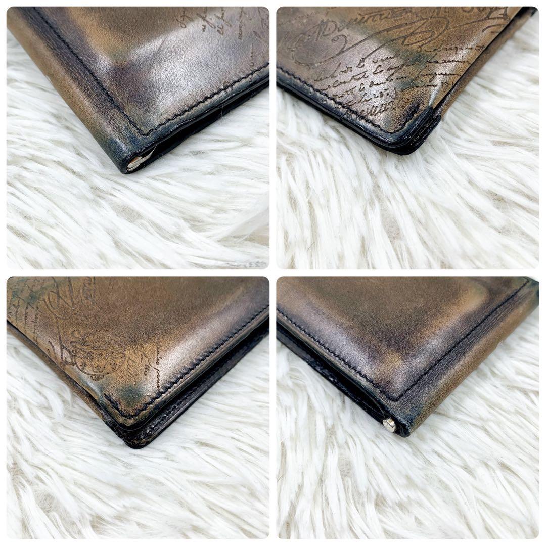 【✨美品✨】 ベルルッティ カリグラフィ マネークリップ エベネ