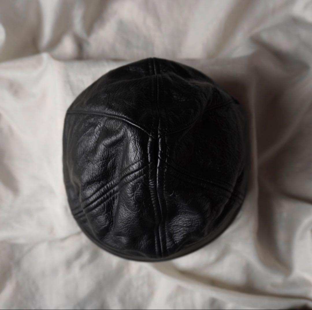 costo キャスケット ハット 帽子 レザー XL フィンランド EU