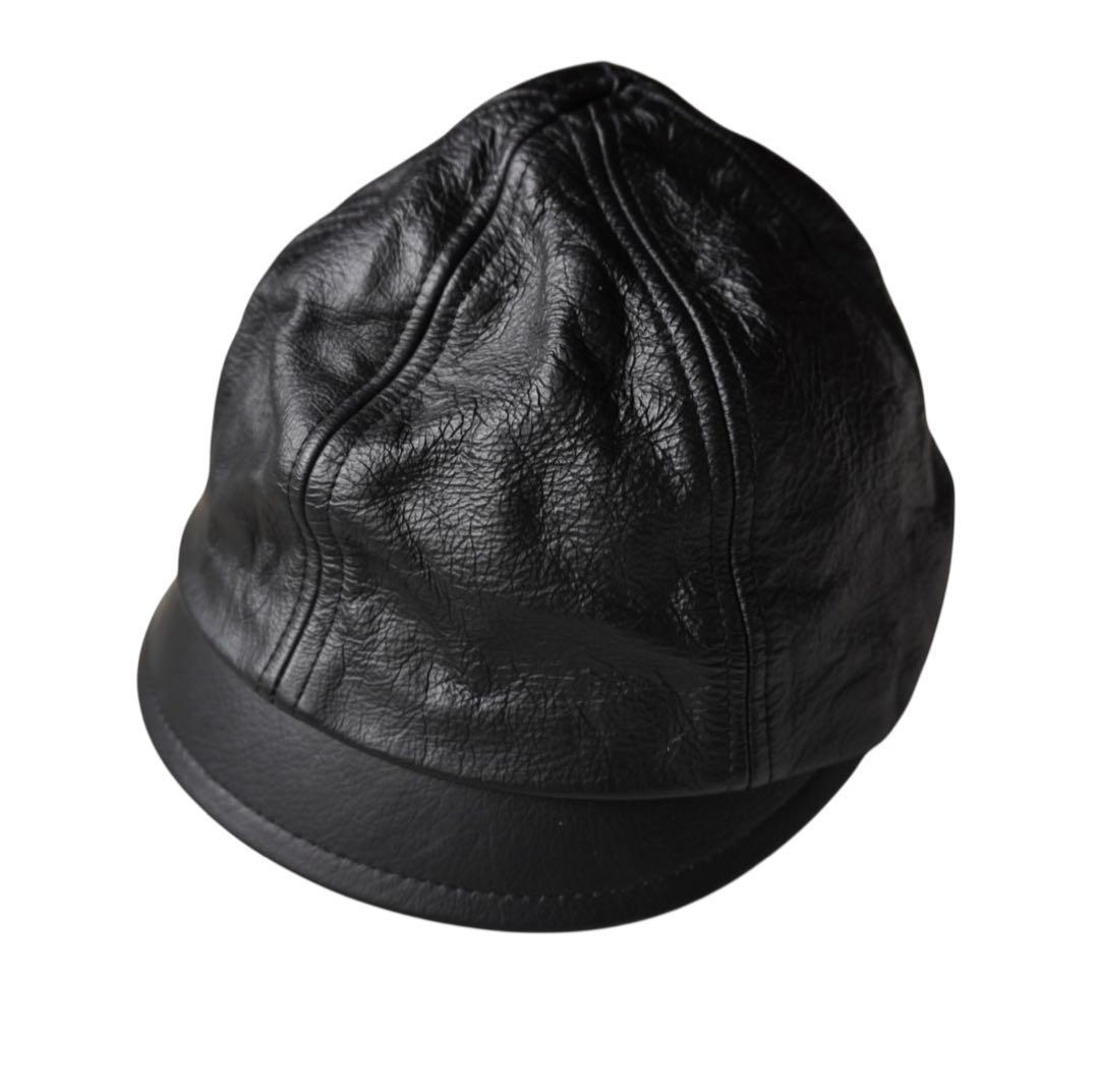 costo キャスケット ハット 帽子 レザー XL フィンランド EU