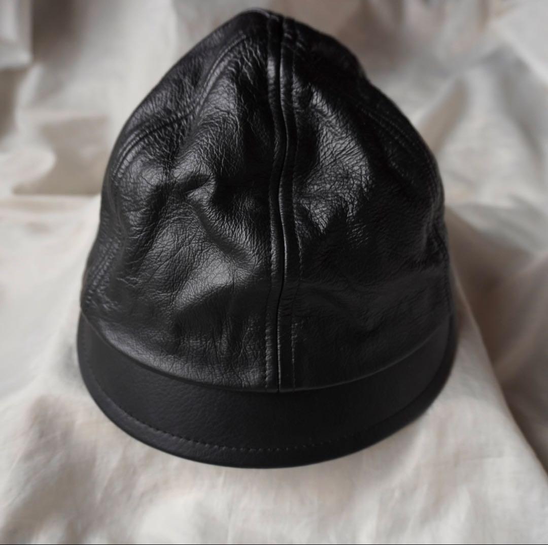 costo キャスケット ハット 帽子 レザー XL フィンランド EU