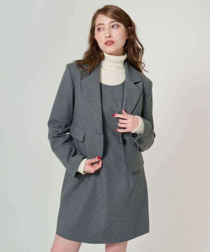 寝*ろ様 コンパクト テーラードジャケット TINA：JOJUN 全2色