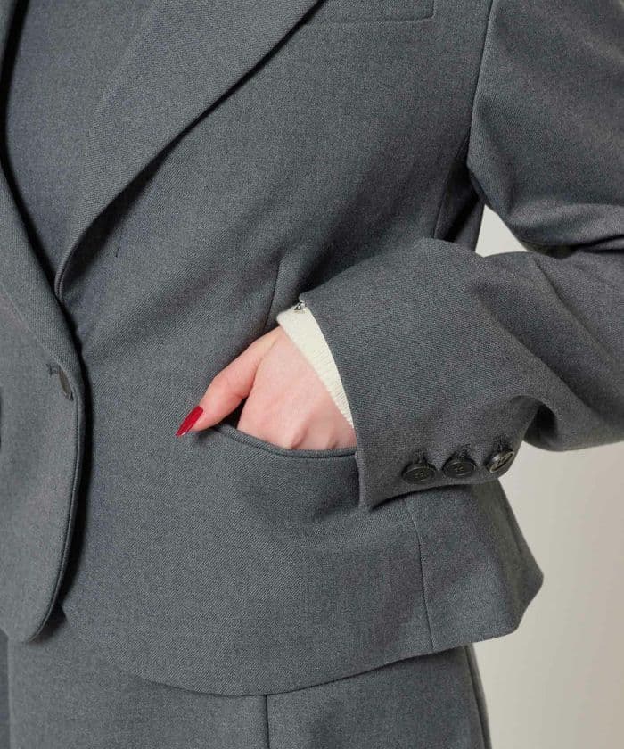 寝*ろ様 コンパクト テーラードジャケット TINA：JOJUN 全2色