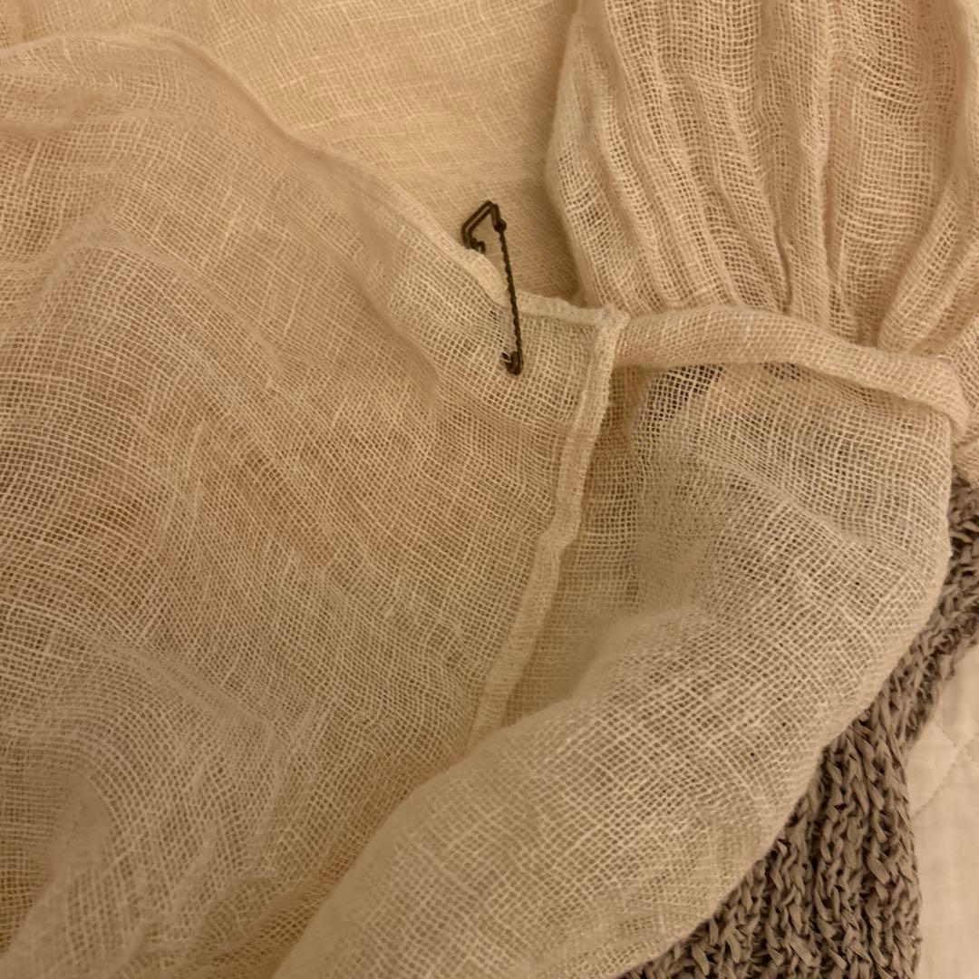 ジャケット・アウター emic etic one slieeve cape linen100%