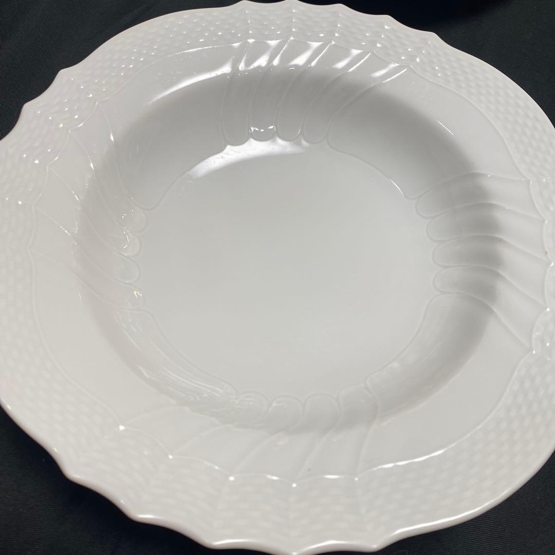 リチャードジノリ　ベッキオホワイト　スーププレート20cm6枚➕1枚