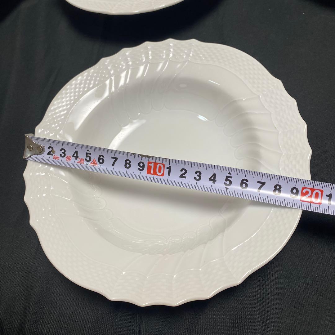 リチャードジノリ　ベッキオホワイト　スーププレート20cm6枚➕1枚