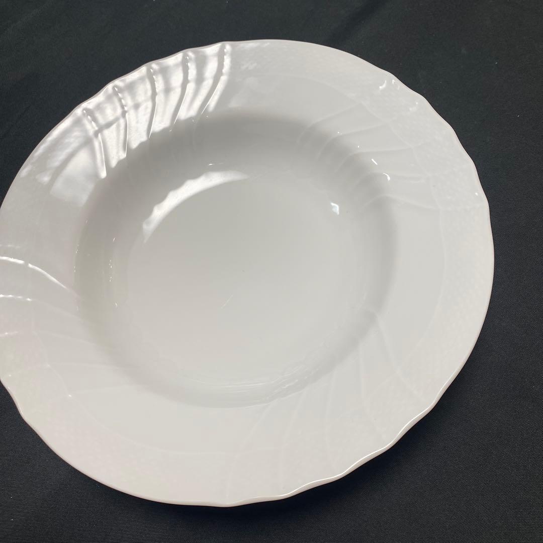 リチャードジノリ　ベッキオホワイト　スーププレート20cm6枚➕1枚