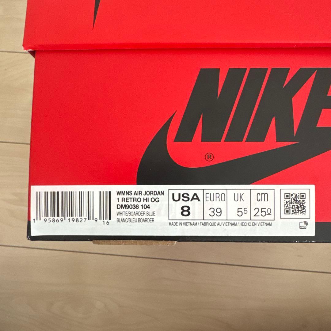 靴 Nike Air Jordan 1 High OG \"denim\" 25cm