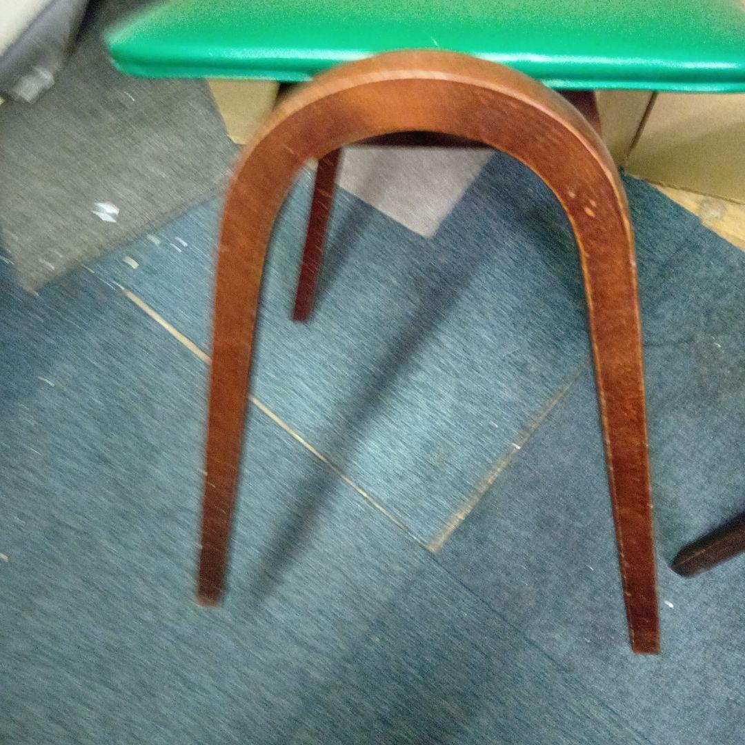 秋田木工 木製スツール 剣持勇 椅子2脚