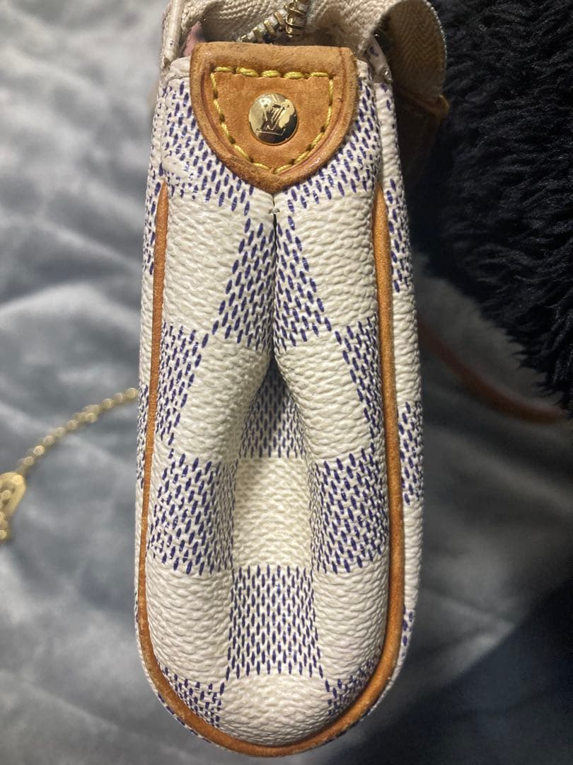 M*o様 ルイヴィトン ダミエ アズール エヴァ N55214 ショルダーバッグ