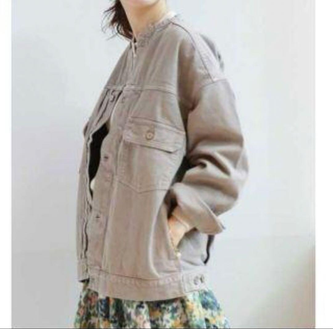 IENA カラーチノ リメイク ルーズブルゾン イエナ Gジャンデニムジャケット