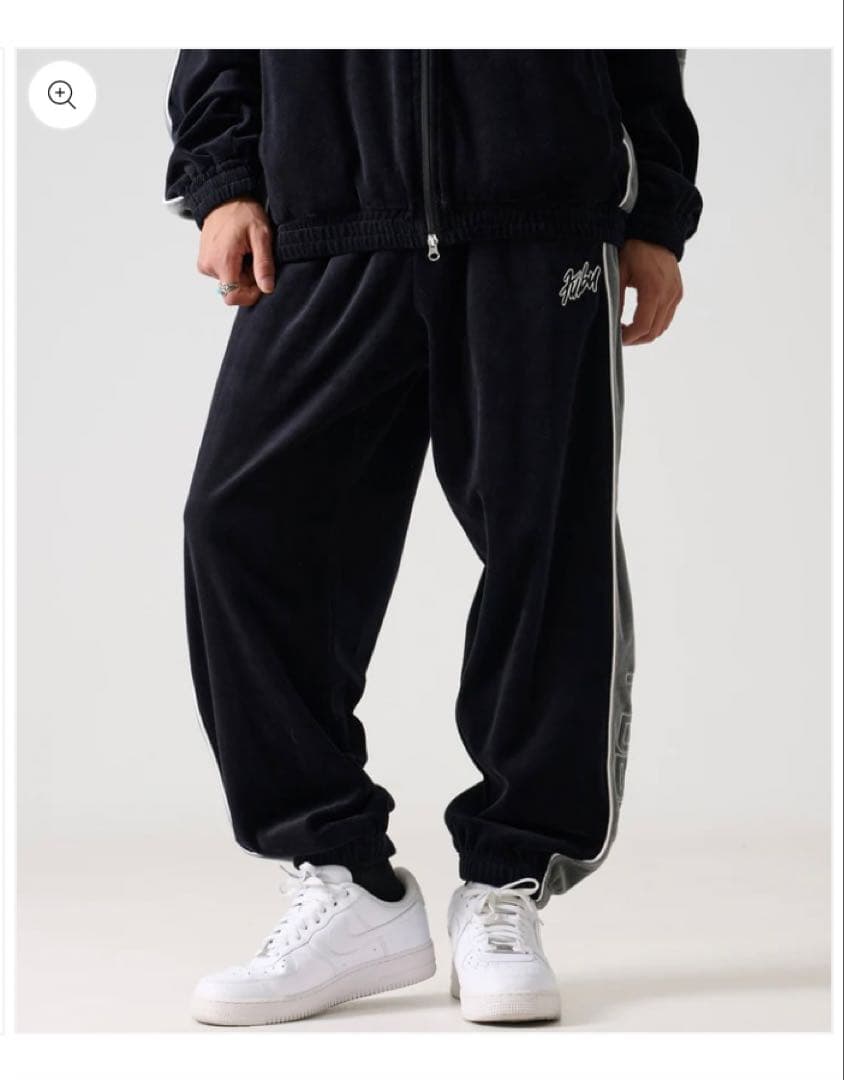 【新品未使用】FUBU ベロアセットアップ 【希少カラー】 ブラックLサイズ