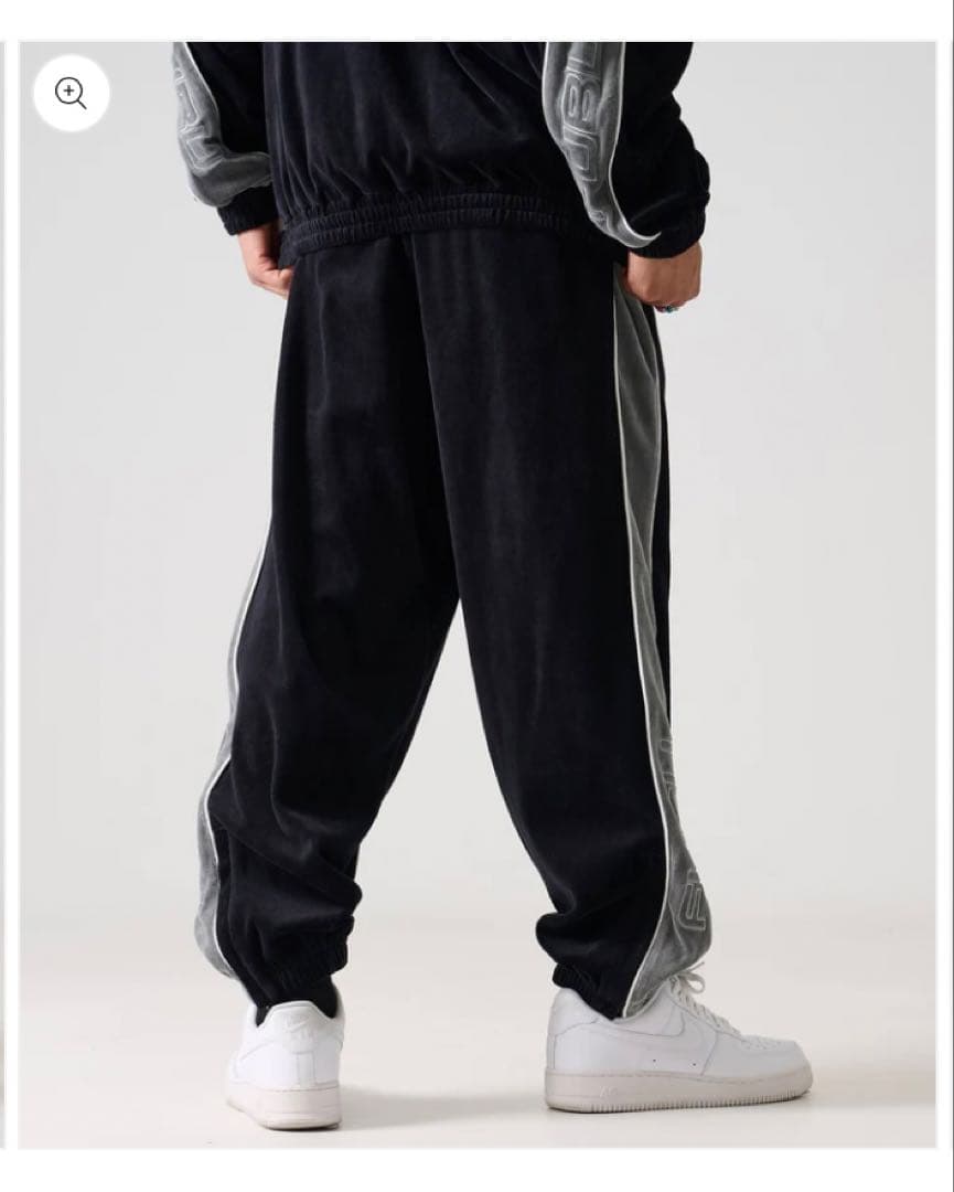 【新品未使用】FUBU ベロアセットアップ 【希少カラー】 ブラックLサイズ