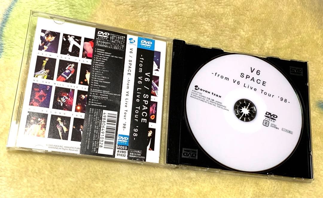 【帯あり】V6／SPACE-from V6 Live Tour’98-（DVD）