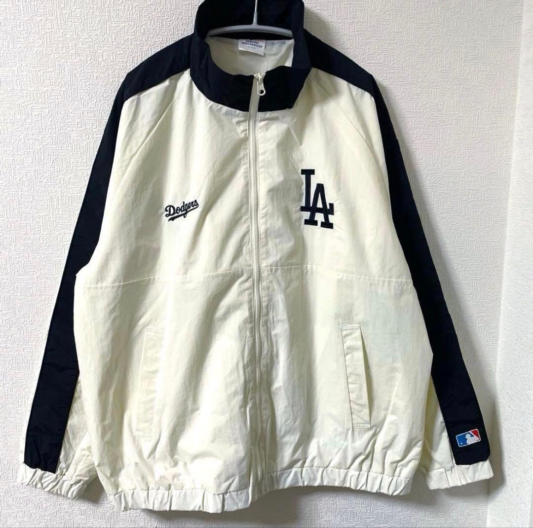 ドジャース　ワッペン刺繍 ナイロントラックブルゾン　ジャケット　大谷翔平　MLB