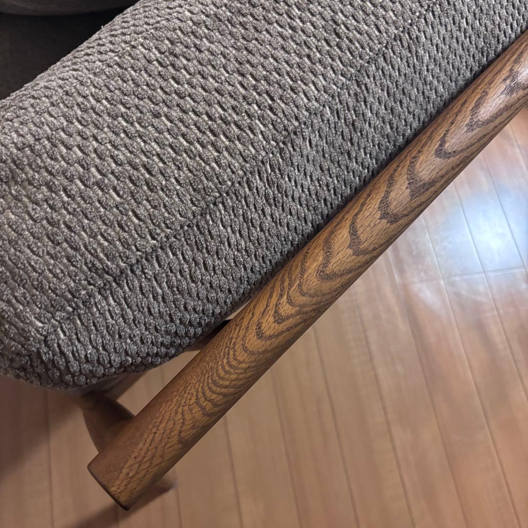 モモナチュラル　クラウドソファー　2人掛けソファ ラブソファ