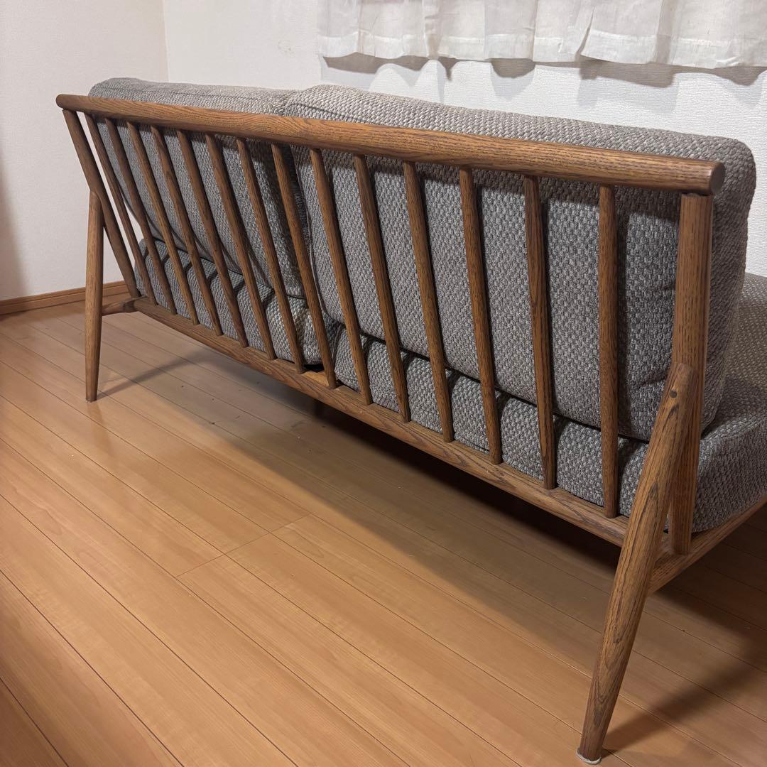 モモナチュラル　クラウドソファー　2人掛けソファ ラブソファ