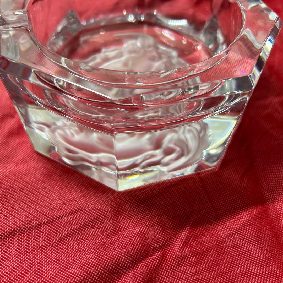 美品 VERSACE 大型　メドゥーサクリスタルアッシュトレイ 13cm