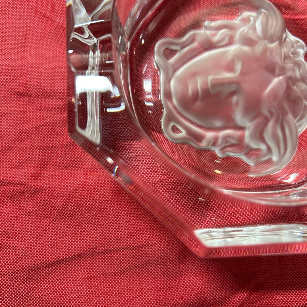 美品 VERSACE 大型　メドゥーサクリスタルアッシュトレイ 13cm